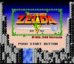 BS Zelda Map Two - Link Version Title Screen